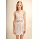 S-091 BEACHWEAR TOP&RIBBON MINI SKIRT