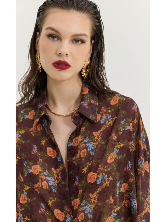 Heather Shirt (Pack Your Bags Bordeaux)