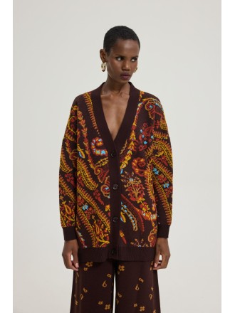 Whiskey Sour Cardigan (Bordeaux)