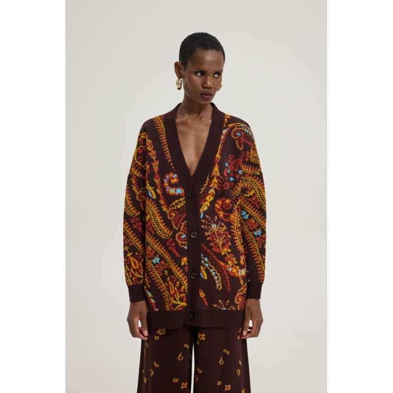 Whiskey Sour Cardigan (Bordeaux)