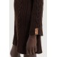 Aludra Knitted Dress (Brown)