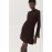 Aludra Knitted Dress (Brown)