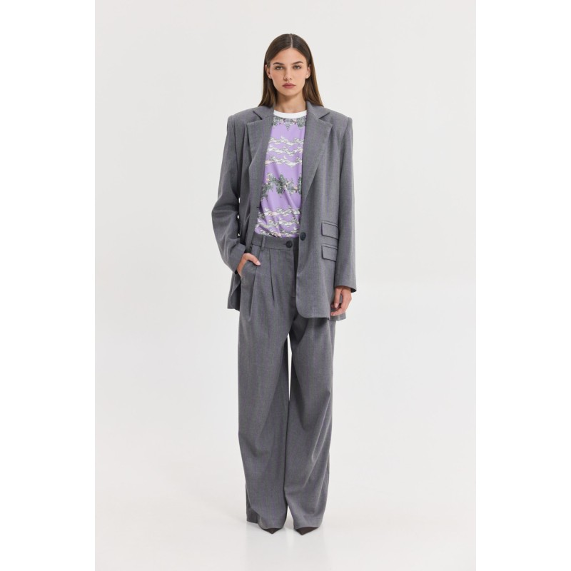 Senegal Blazer (Purple stripes)