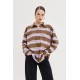 Sidecar Sweatshirt (Purple Stripes)
