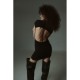 W-0494 FLUFFY MINI DRESS OPEN BACK ΜΩΒ