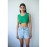 CROP TOP PIQUE GREEN