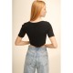 S-029 CROP TOP BLACK