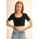 S-029 CROP TOP BLACK