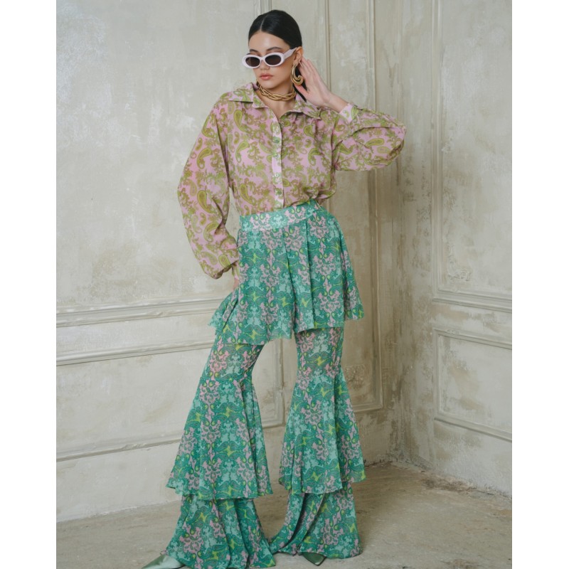 LIBERTY RUFFLED PANTS
