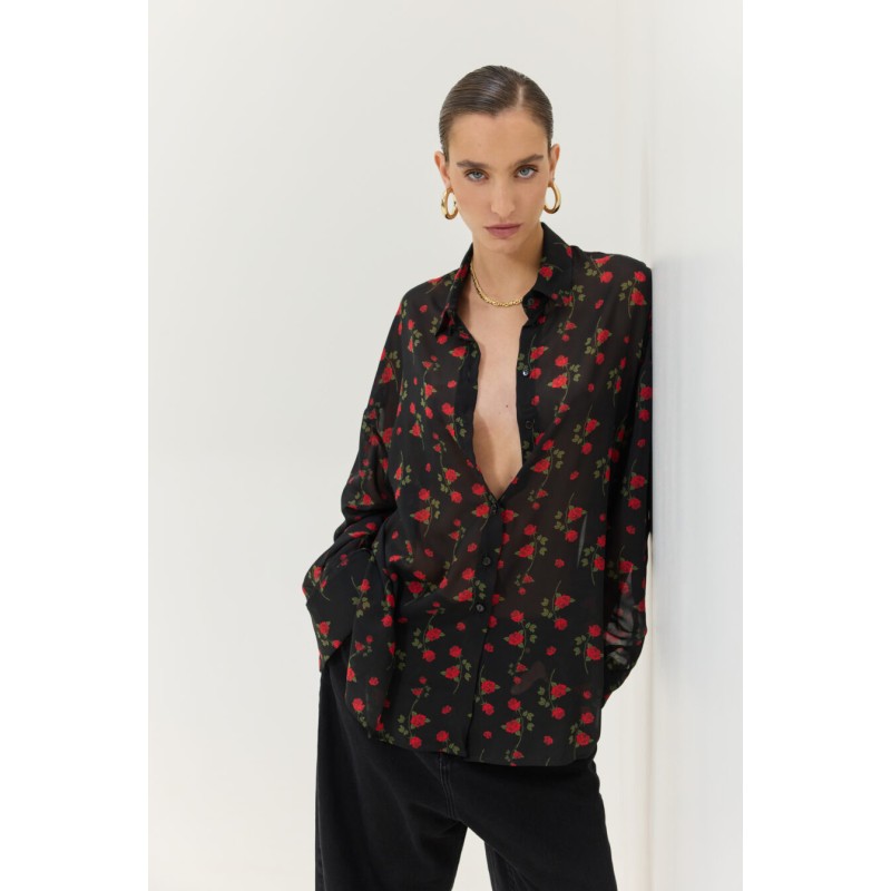 Heather Shirt (Hidden Rose Black)