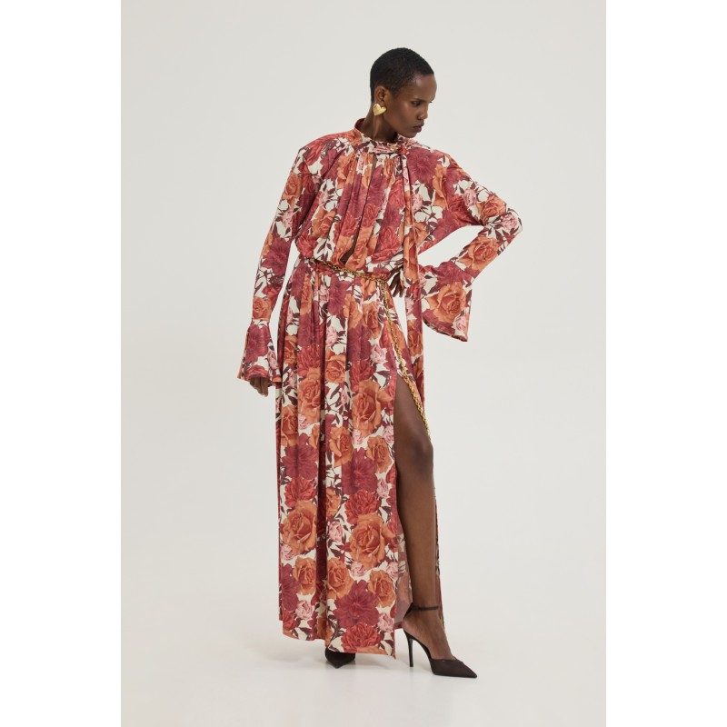 Peony Dress (Bordeaux)