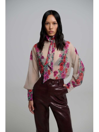 Brea beige oversized shirt